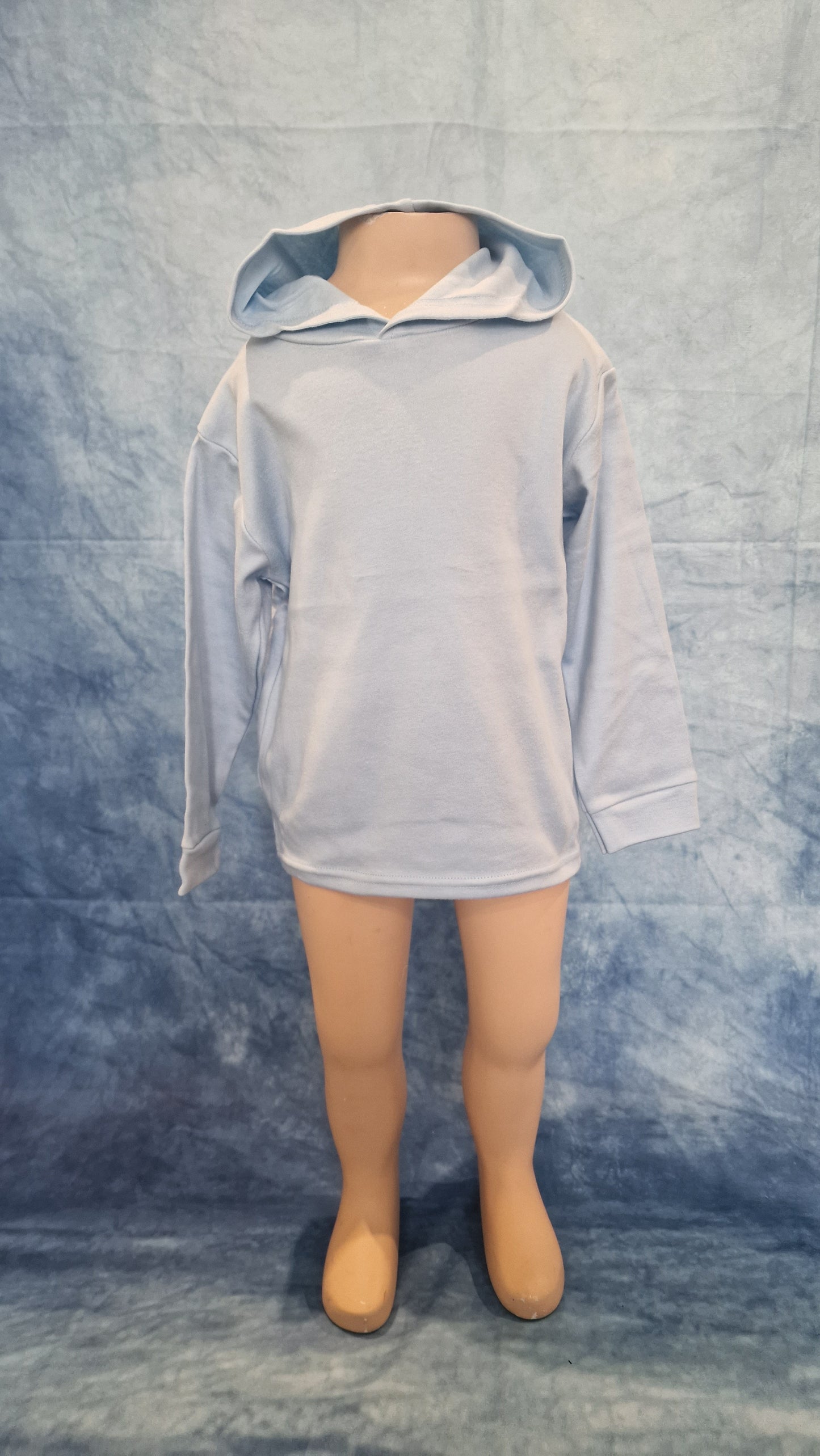 Kids Blue Cotton Hoodie