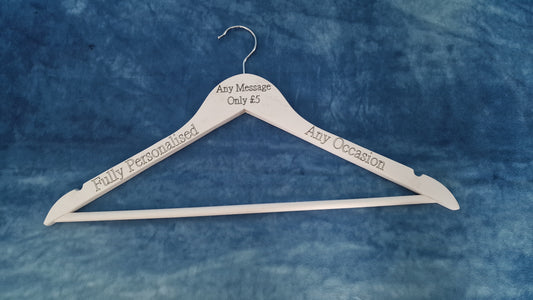 Personalised White Coat Hangers