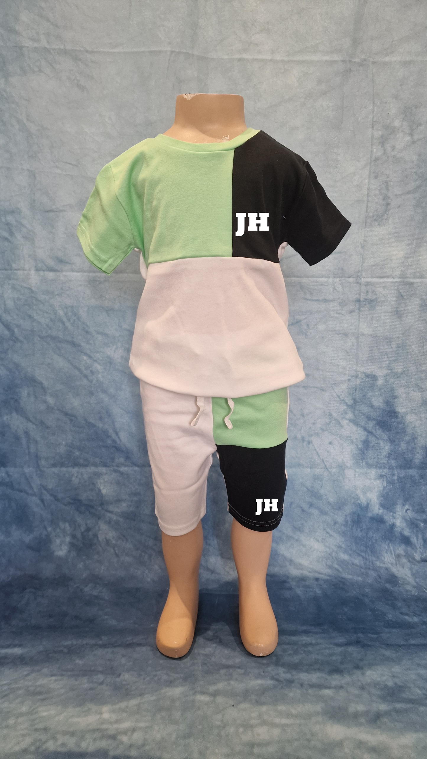 Kids Green Shorts Set